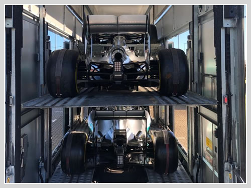 F1 car transport.
