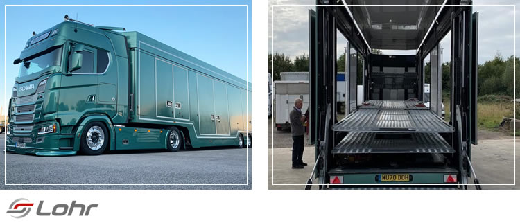 6 car Enclosed Transporter for transporting cars