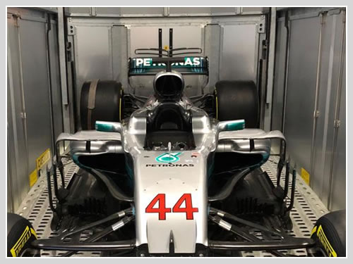 F1 car transport.