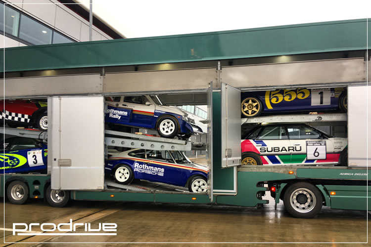 PGVM deliver Prodrive heritage cars to FIA World Rallycross Championship at Silverstone