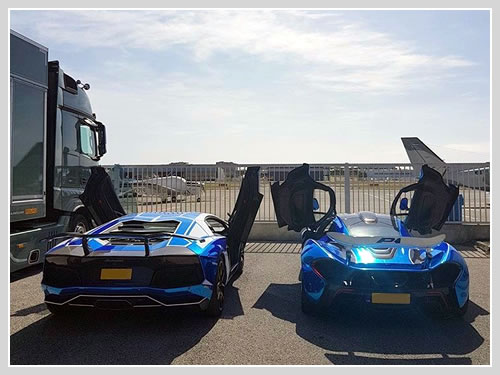 Supercar car transport to Turin.